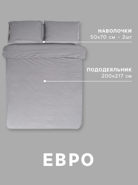Изображение товара Комплект постельного белья Love Life Евро Tufting Квадрат / 10883192