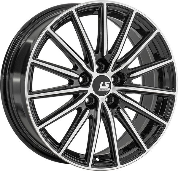 Изображение товара Литой диск LS wheels FlowForming RC93 18x7.5" 5x112мм DIA 66.6мм ET 40мм BKF