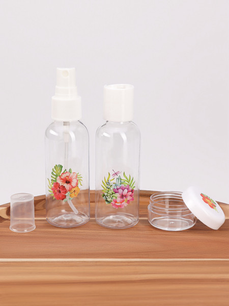 Изображение товара Набор флаконов для косметики Sima-Land Тропики / 4488022 (8шт)