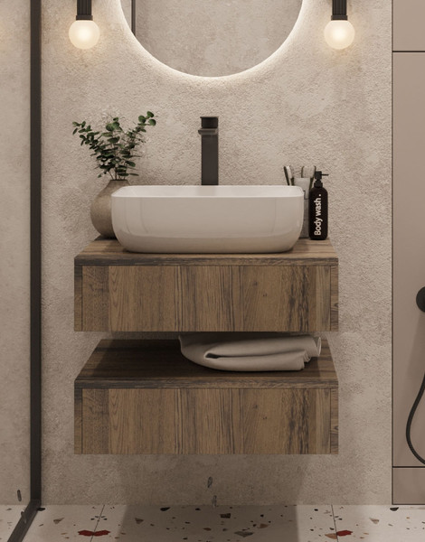 Изображение товара Тумба под умывальник ЗОВ Токио Премиум 70 / TP270AWPTOC (аттик)