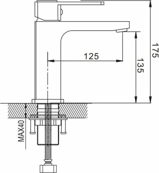 Изображение товара Смеситель Shevanik S9701 (хром)