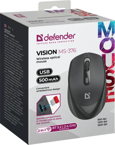 Изображение товара Мышь Defender Vision MS-376 / 52376