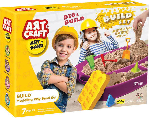 Изображение товара Набор для лепки Art Sand Маленький строитель / 03949 (600г)