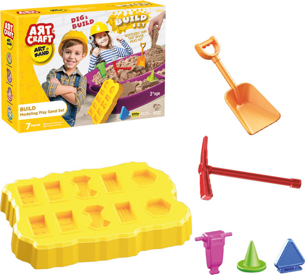 Изображение товара Набор для лепки Art Sand Маленький строитель / 03949 (600г)