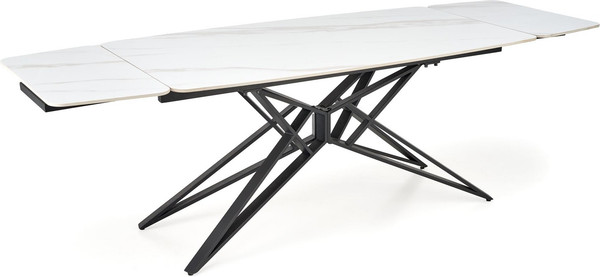 Изображение товара Обеденный стол Halmar Alfredo (белый мрамор/черный)