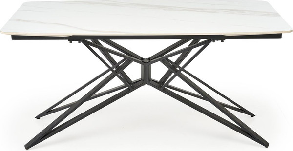Изображение товара Обеденный стол Halmar Alfredo (белый мрамор/черный)