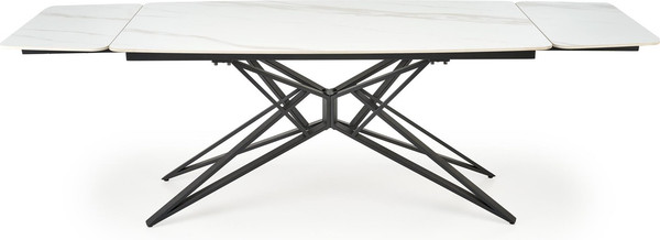 Изображение товара Обеденный стол Halmar Alfredo (белый мрамор/черный)