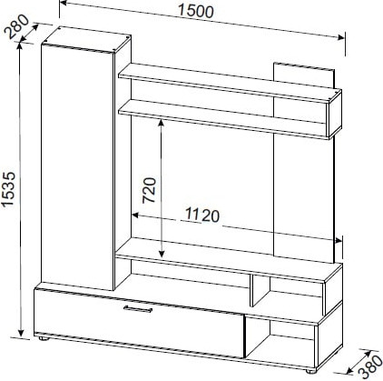 Изображение товара Горка Woodville Nigel (белый/цемент светлый)