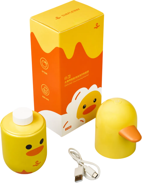 Изображение товара Сенсорный дозатор для жидкого мыла Simpleway С мылом детским персик / SW99927 (желтый)