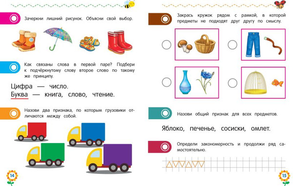 Изображение товара Развивающая книга Эксмо Логическое мышление для дошкольников, мягкая обложка (Блохина Ксения, Горохова Анна)