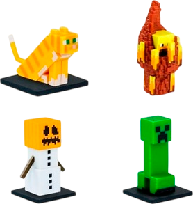 Изображение товара Набор фигурок коллекционных Minecraft Снежный голем, Ифрит, Зелёный крипер, кот и Хранитель / MC2040D
