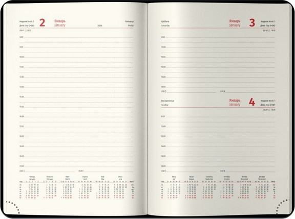 Изображение товара Ежедневник Berlingo Vivella Prestige 2026г А4-В5 / DD6_80403 (184л)