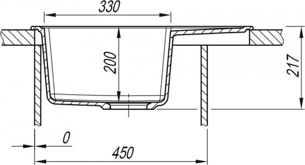 Изображение товара Мойка кухонная Arfeka Alexia 58 (белый)