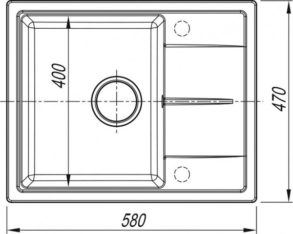Изображение товара Мойка кухонная Arfeka Alexia 58 (белый)