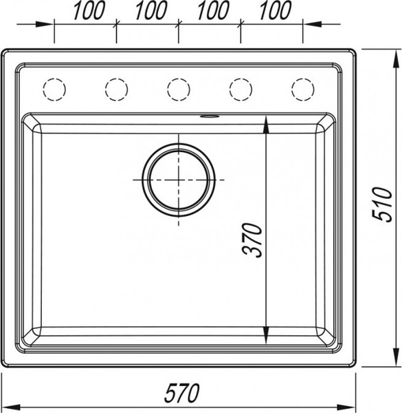 Изображение товара Мойка кухонная Arfeka Dalago 57 (белый)