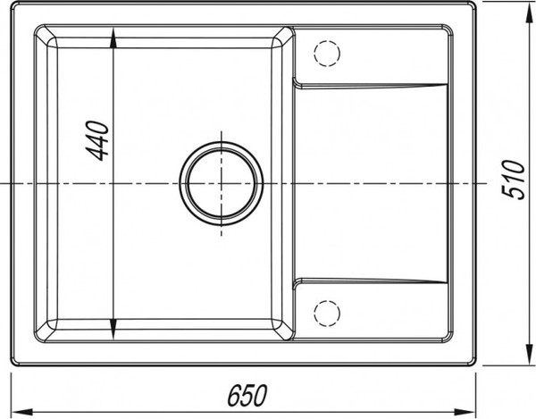 Изображение товара Мойка кухонная Arfeka Zia 65 (серый)