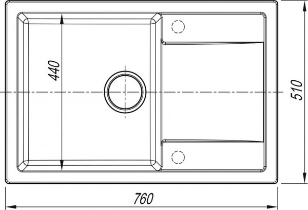 Изображение товара Мойка кухонная Arfeka Zia 76 (белый)