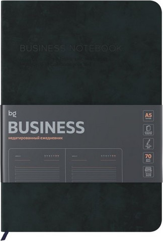 Изображение товара Ежедневник BG Business. Graphite А5 / DuA5_61344 (136л)