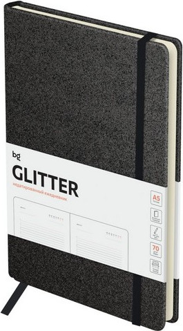 Изображение товара Ежедневник BG Glitter. Black А5 / DuA5_61216  (136л)