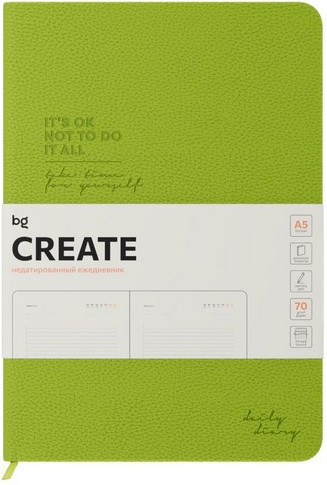 Изображение товара Ежедневник BG Create. Lime А5 / DuA5_61244 (136л)