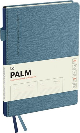 Изображение товара Ежедневник BG Palm. Steel blue А5 / DuA5_61318 (136л)