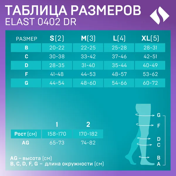 Изображение товара Чулки компрессионные Tonus Elast 0402 Lux Dr 2кк с мыском (р.4/рост 1, черный)