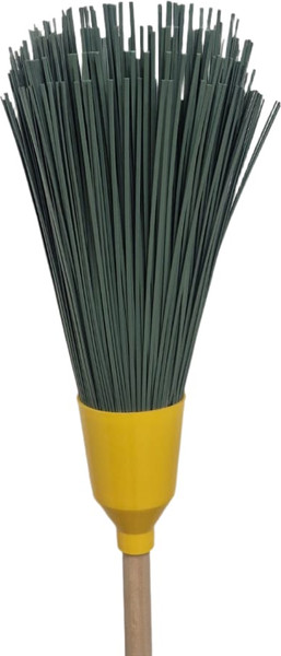 Изображение товара Метла универсальная Вира круглая четырехкольцевая на черенке 1 сорта