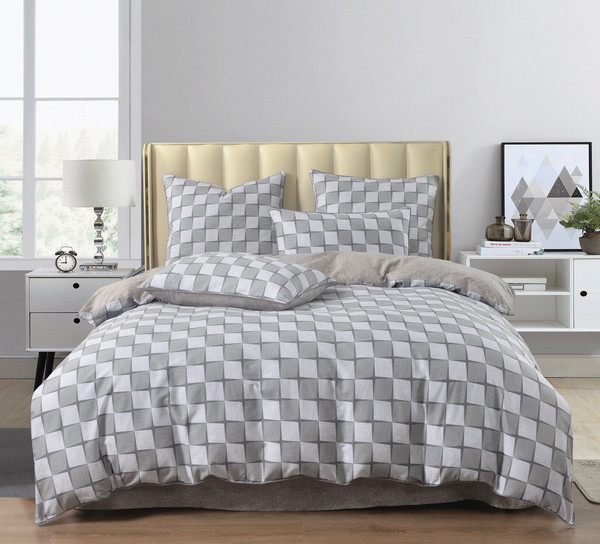 Изображение товара Комплект постельного белья Sofi de Marko Банифаций Евро 4н / Евро-4910 (серый)