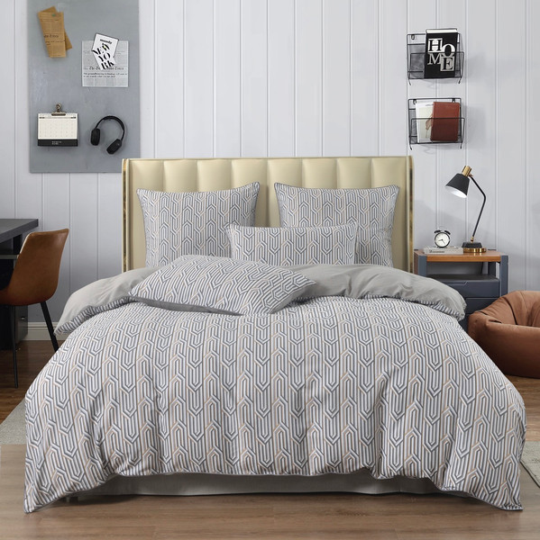 Изображение товара Комплект постельного белья Sofi de Marko Джерардо Евро 4н / Евро-5712 (серый)