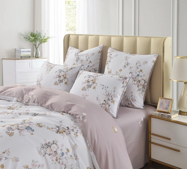 Изображение товара Комплект постельного белья Sofi de Marko Адель Евро 4н / Евро-4101 (пудровый)