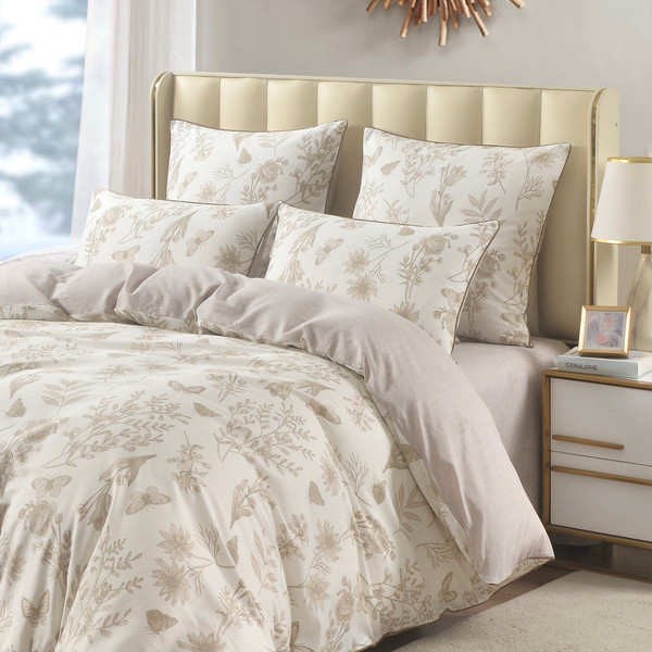 Изображение товара Комплект постельного белья Sofi de Marko Вальтери Евро 4н / Евро-5713 (бежевый)