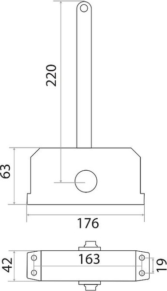 Изображение товара Доводчик с рычагом Trodos DC-80 (белый)