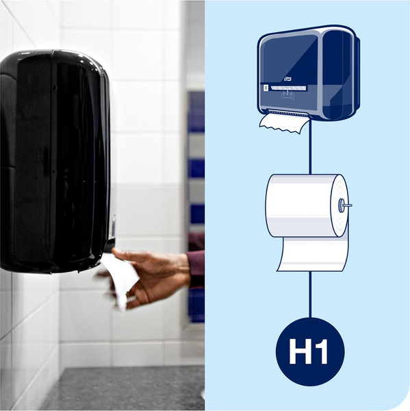 Изображение товара Бумажные полотенца Tellus Matic Solution в рулонах 2сл H1 120067