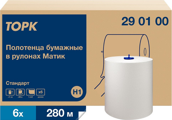 Изображение товара Бумажные полотенца Tellus Matic Solution в рулонах Н1 290100
