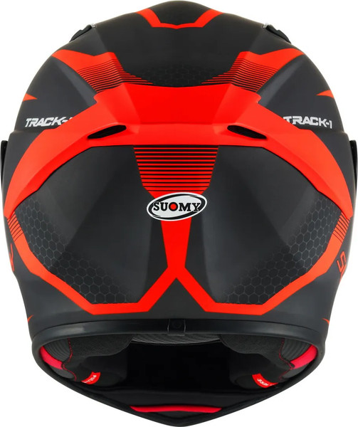 Изображение товара Мотошлем Suomy Track-1 Reaction / K6T10007.6 (XL, черный матовый/красный)