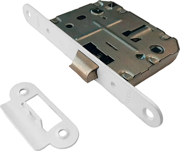 Изображение товара Защелка врезная с фиксацией Trodos 2070-70WС/P WW (пластик, белый)