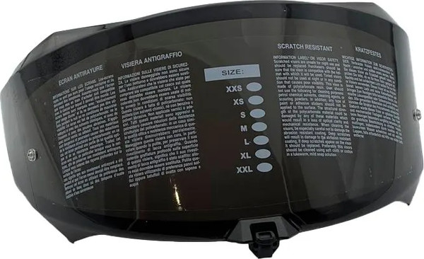 Изображение товара Визор для мотошлема KYT R2r Dark Smoke / YAR20VS0 (черный/затемненный)