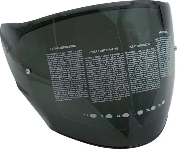 Изображение товара Визор для мотошлема KYT Ttr-Jet Dark Smoke / YATJ0VS0 (черный/затемненный)