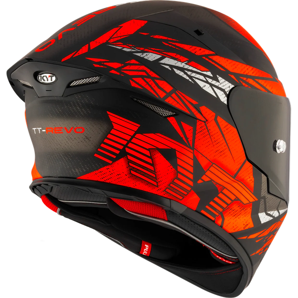 Изображение товара Мотошлем KYT Tt-Revo Combustion Orange / Y6TR0038.4 (M, красный матовый)