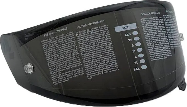 Изображение товара Визор для мотошлема KYT Nz Race Dark Smoke / YANF0VS0 (черный/затемненный)