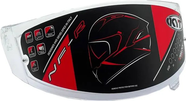 Изображение товара Визор для мотошлема KYT Nz Race Clear / YANF0VT0 (бесцветный/прозрачный)