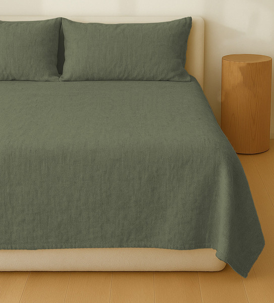 Изображение товара Простыня Sima-Land Home Linen collection / 10857021 (зеленый)