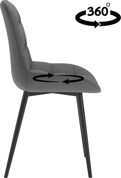 Изображение товара Стул Табурет Румба поворотный (бренди 26/черный каркас)