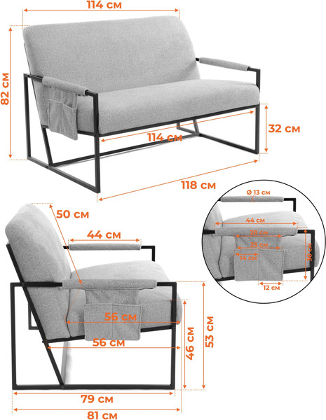 Изображение товара Диван Tetchair Чарли Люкс (велюр/букле, VT shape wood rose)