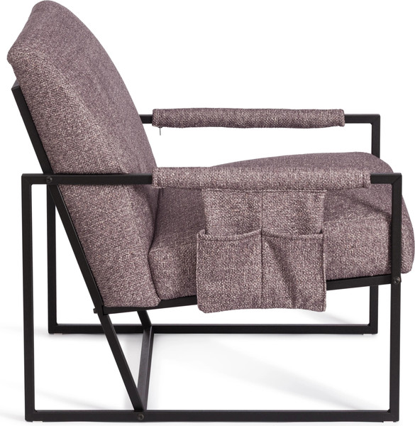 Изображение товара Кресло мягкое Tetchair Чарли Люкс (велюр/букле, VT shape wood rose)