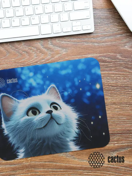 Изображение товара Коврик для мыши Cactus White Cat (CS-MPC-P06XS)