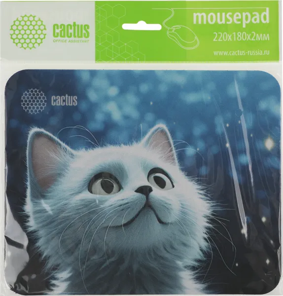 Изображение товара Коврик для мыши Cactus White Cat (CS-MPC-P06XS)