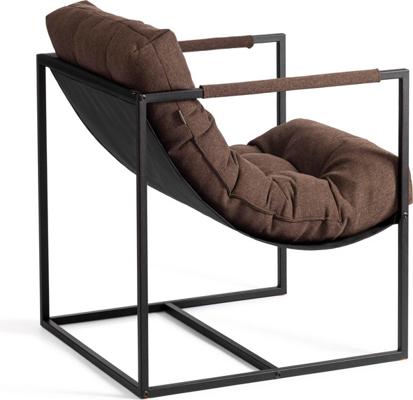 Изображение товара Кресло мягкое Tetchair Чарли рогожка (коричневый, 3М7-147)