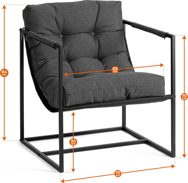 Изображение товара Кресло мягкое Tetchair Чарли рогожка (коричневый, 3М7-147)