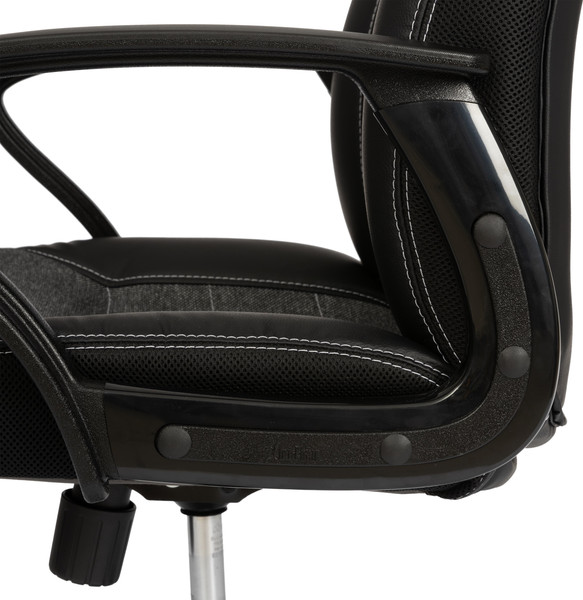 Изображение товара Кресло офисное Tetchair Inter 24 кожзам/ткань (черный/серый, 36-6/207/TW-12/TW-11)